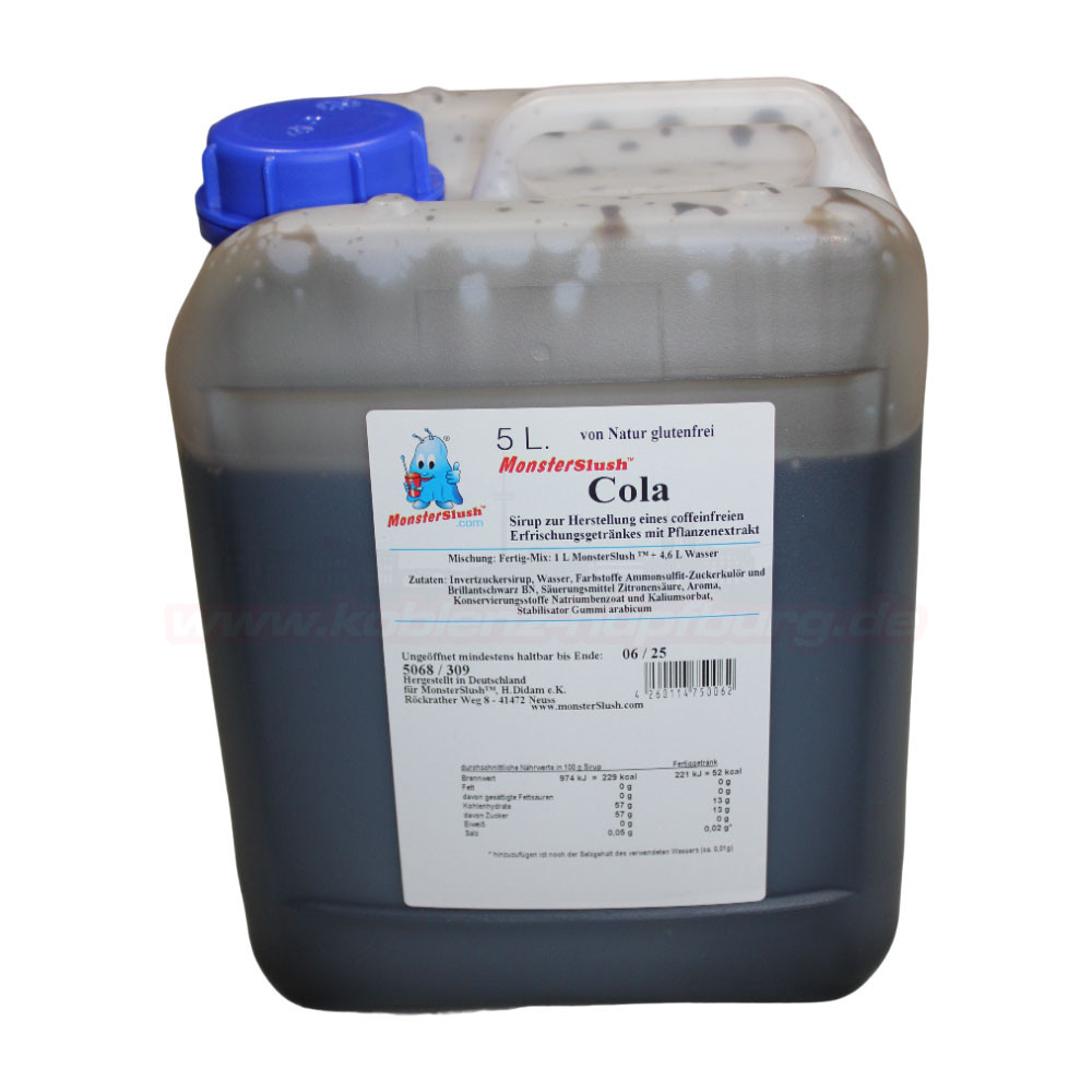 Slush Ice Sirup Cola 5 Liter Kanister – Bild 2