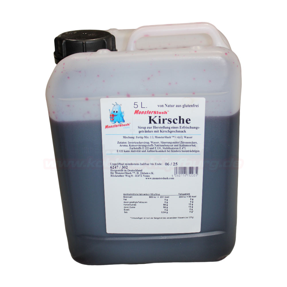 Slush Sirup Kirsche 5 Liter Kanister