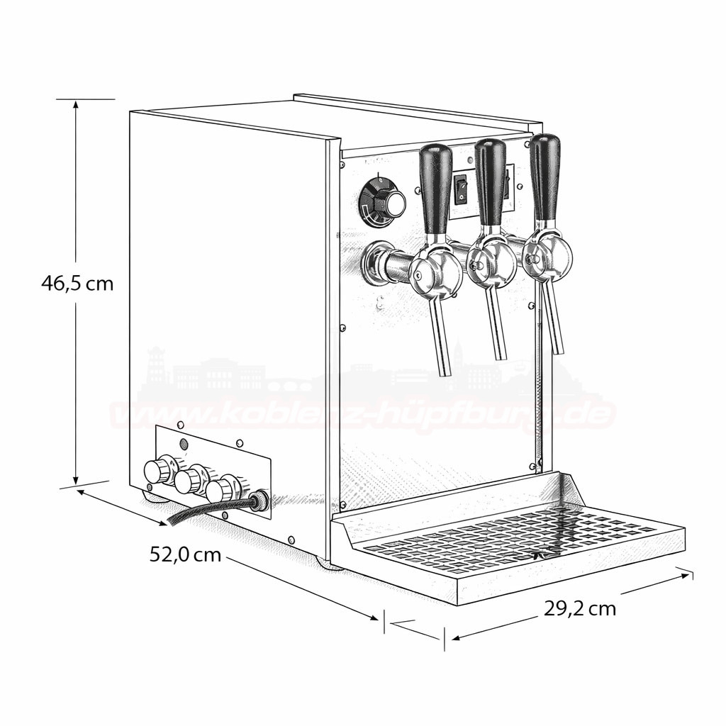 Glühwein-Durchlauferhitzer 3-leitig – Bild 3
