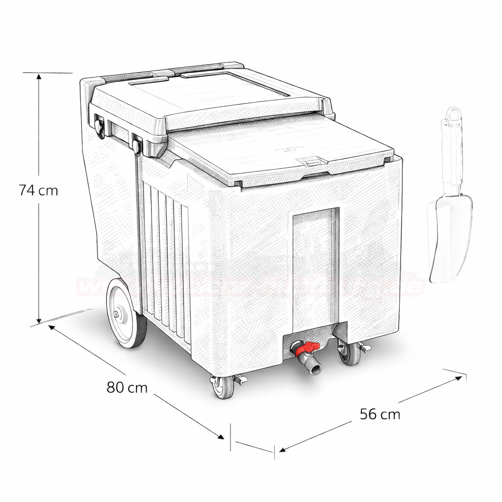Eiswürfelbox 110l 57kg