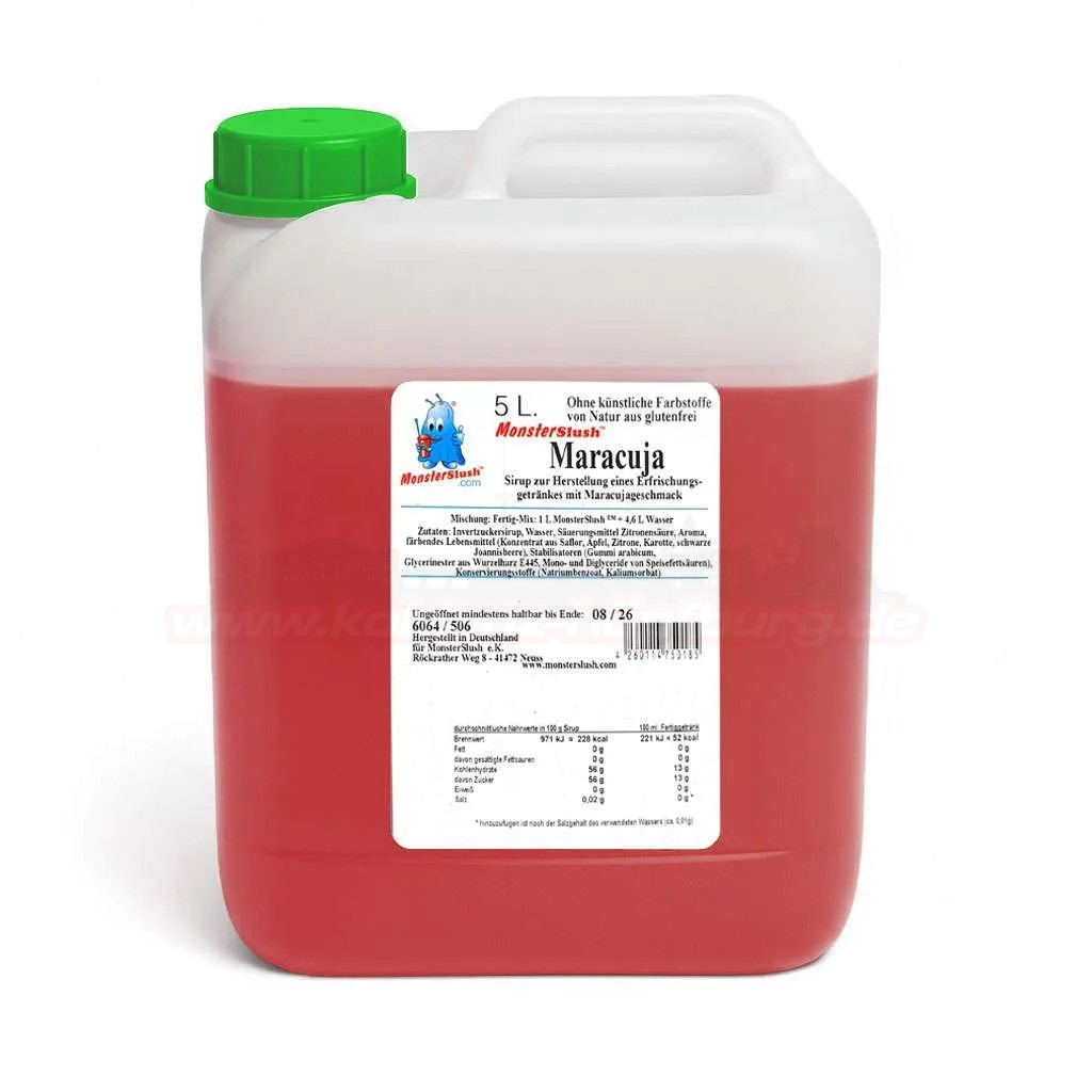 Slush Sirup Maracuja 5 Liter Kanister