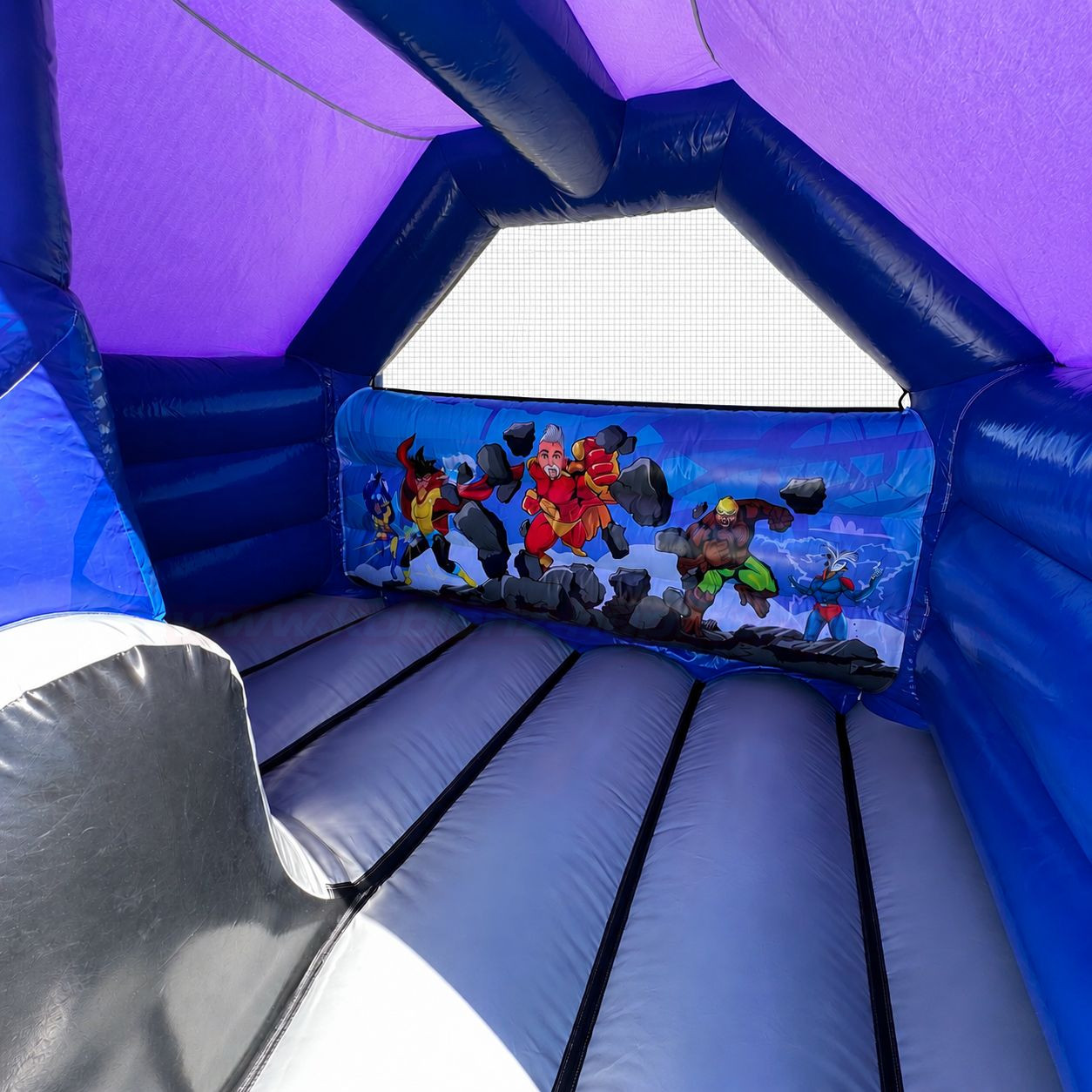 Hüpfburg Slide Combo Superhelden mit Rutsche – Bild 7
